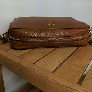 lauren ralph lauren dowell camera leather crossbody bag